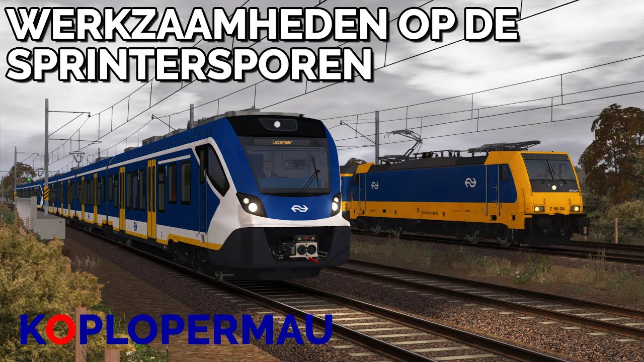 Train Simulator 2021: Werkzaamheden op de Sprintersporen met de ChrisTrains SNG