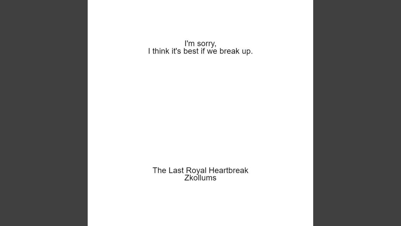 The Last Royal Heartbreak