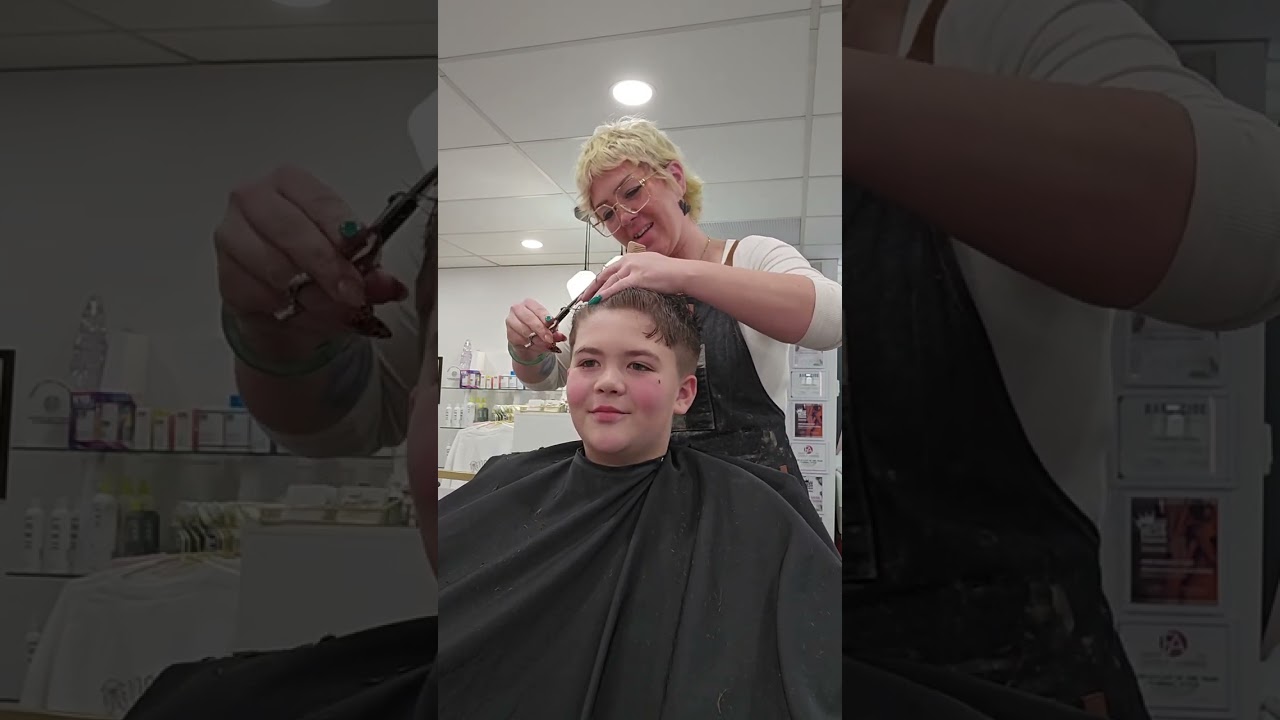 my mom gives me a haircut?!?