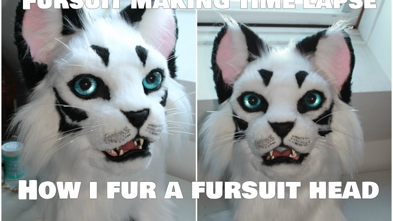 //Let's build!#1// How i fur a fursuit head!  -time lapse-