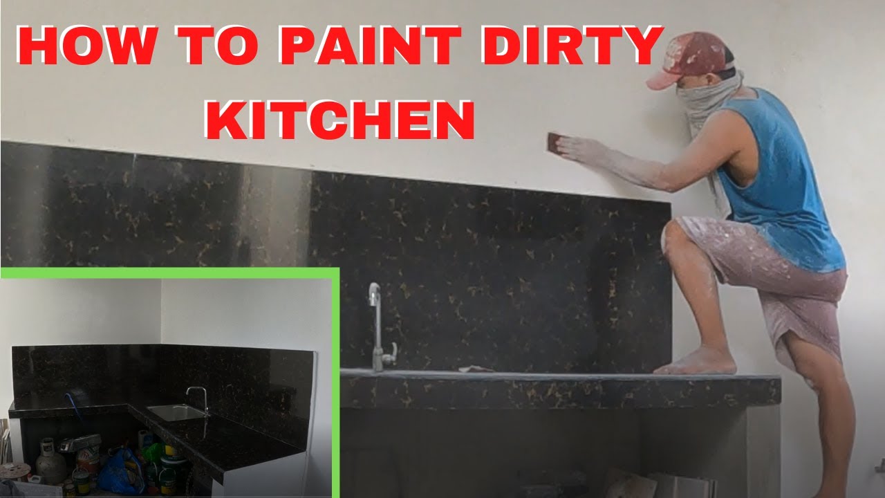 Pagpintura sa DIRTY KITCHEN | Paano Gamitin ang FLAT Latex at SEMI GLOSS PAINT