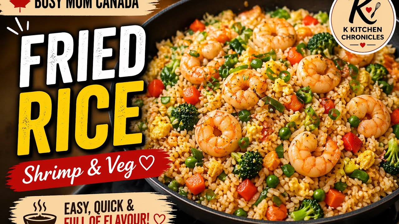 Shrimp and vegetable fried rice 