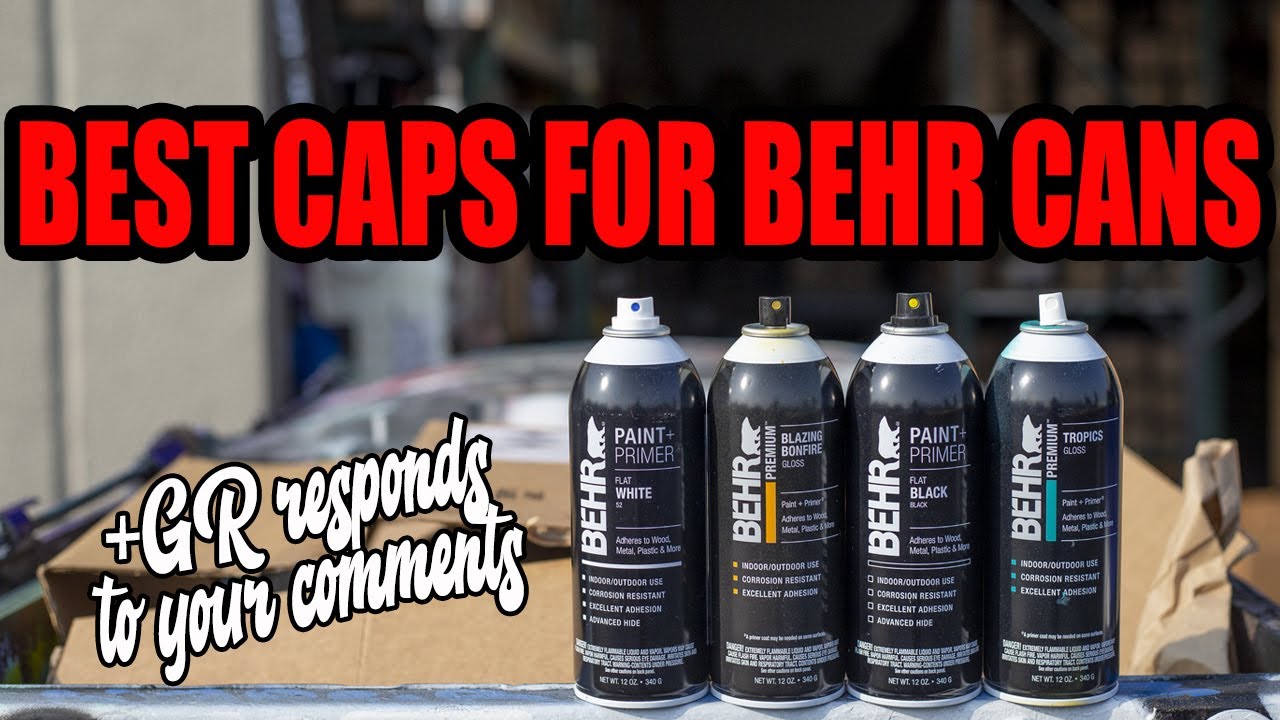 Best Nozzles For Behr Cans  (Thin Tips & Fat Caps)