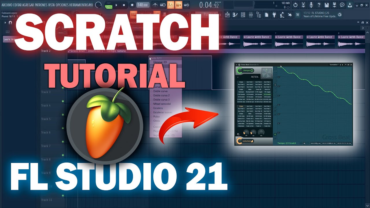 Como Hacer SCRATCHES Facil En Fl Studio 21 GrossBeat