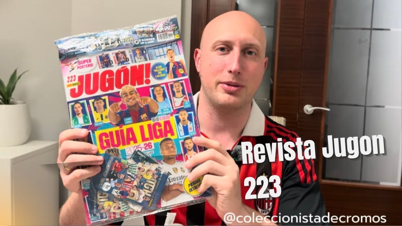 Revista Jugón 223 📖 ¡Apertura con Cromos Exclusivos de Panini Megacracks 24-25!