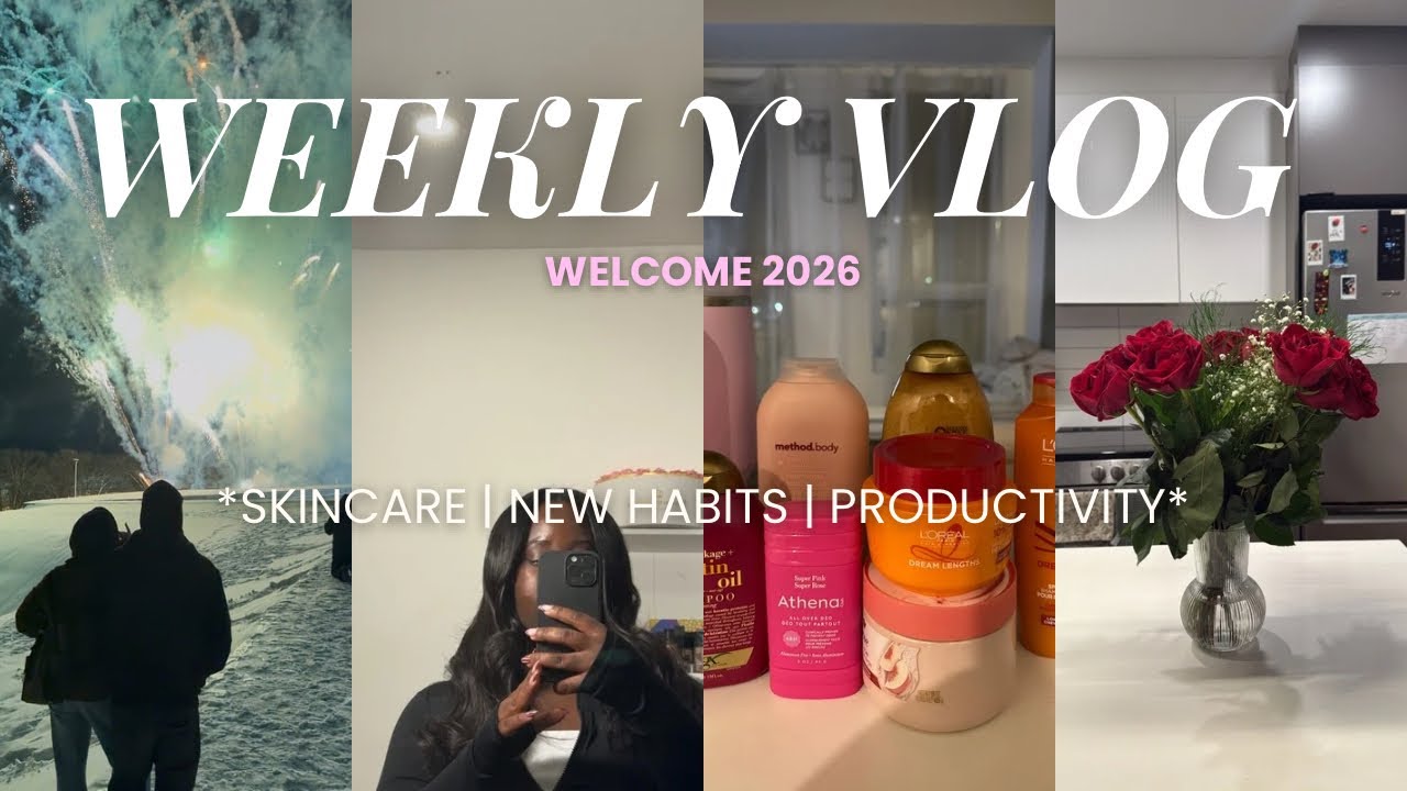weekly vlog | hi 2026 + bonnes habitudes + is she dating again ? + productivité & perte de poids