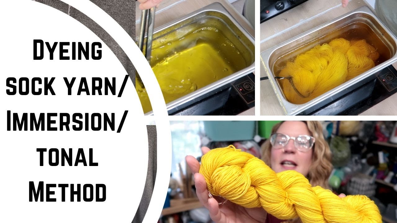 Dyeing Tonal Sock Yarn Tutorial/Full Talk Through Video Using Immersion Technique/Acid Dyes/Dyeing