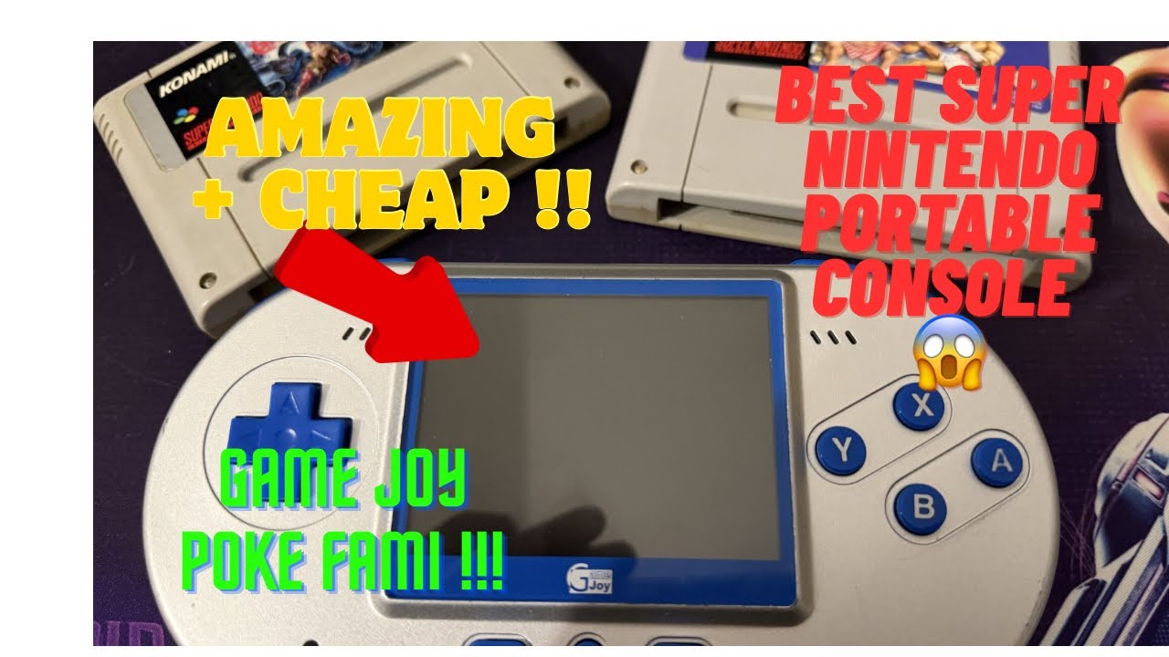 #best SUPER NINTENDO - SUPER FAMICOM PORTABLE 😱Gameplay - GAMEJOY POKE FAMI DX #gaming #foryou 😉👍