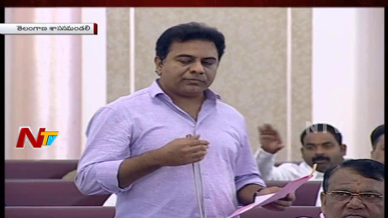 KTR Fires on Opposition Party Leaders || Telangana Legislative Council || NTV