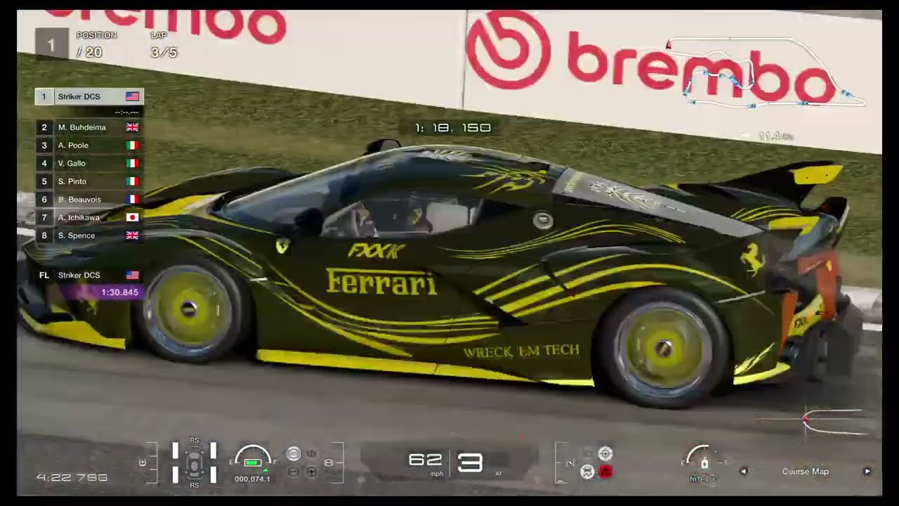 GT7 - Ferrari FXX K '14 - NEW SETTINGS - European Clubman Cup 600 - Deep Forest Raceway Reverse
