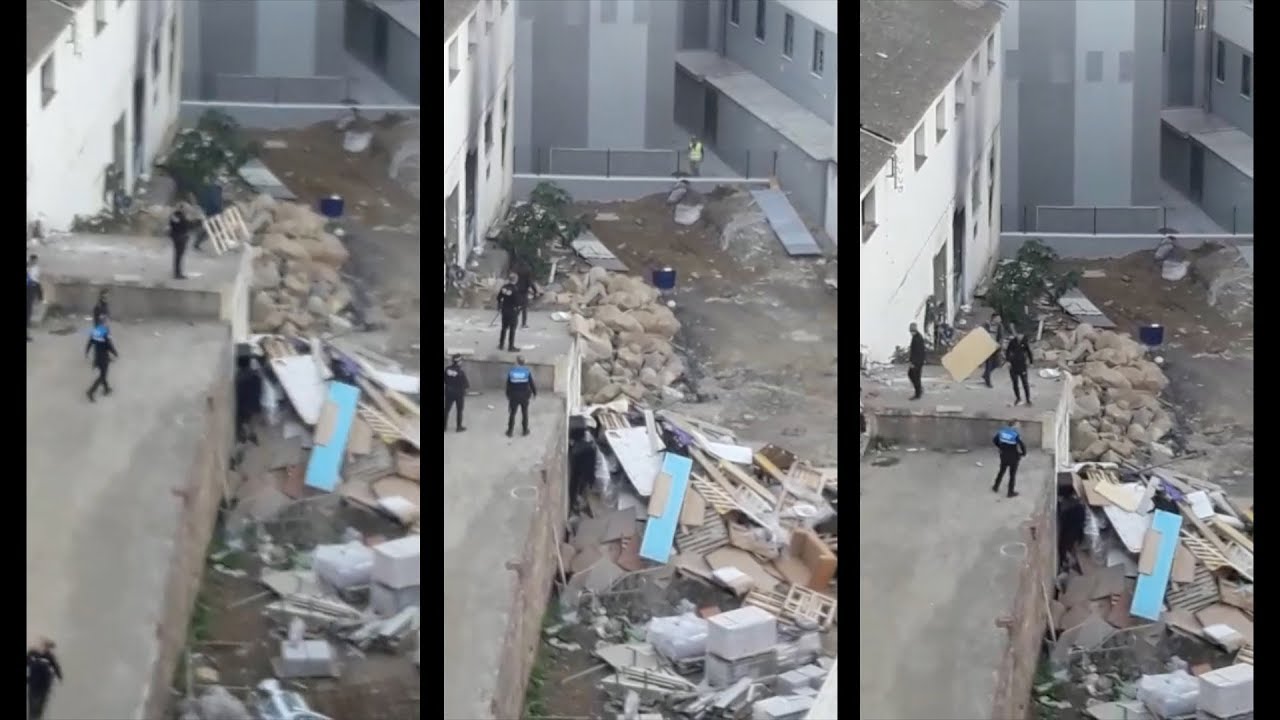 Nueva redada de la Policía en los barracones del Sardinero