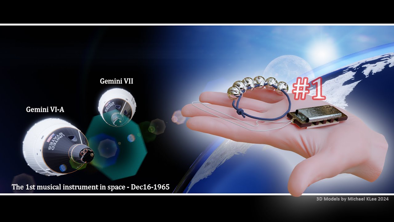 Gemini 6 (VI-A) The first musical Instrument in space - Dec 15/16 1965       第一个进入太空的乐器