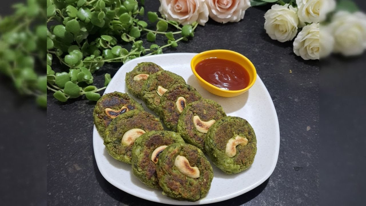 Healthy Palak Matar Cutlet | Hara Bhara Kebab | Perfect Party Starter पालक–मटार कटलेट | हरा भरा कबाब