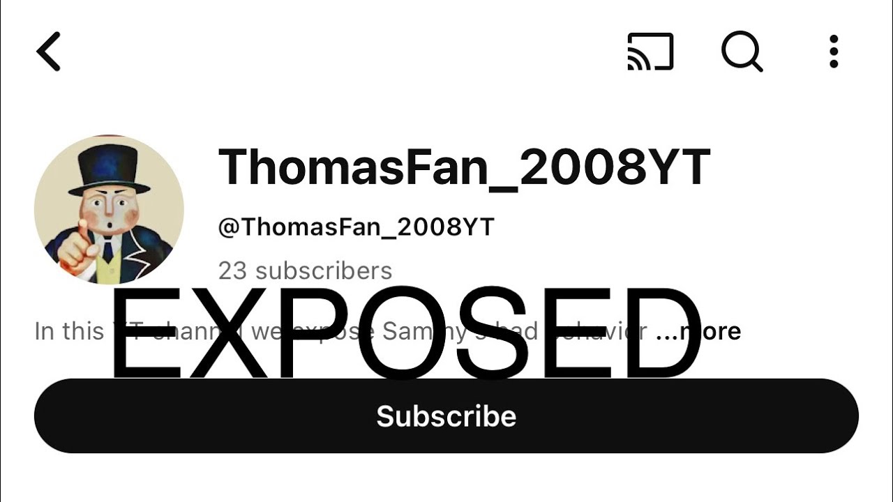 Accusing a Thomas and Friends fan who is falsely accusing someone else. (Read Description)