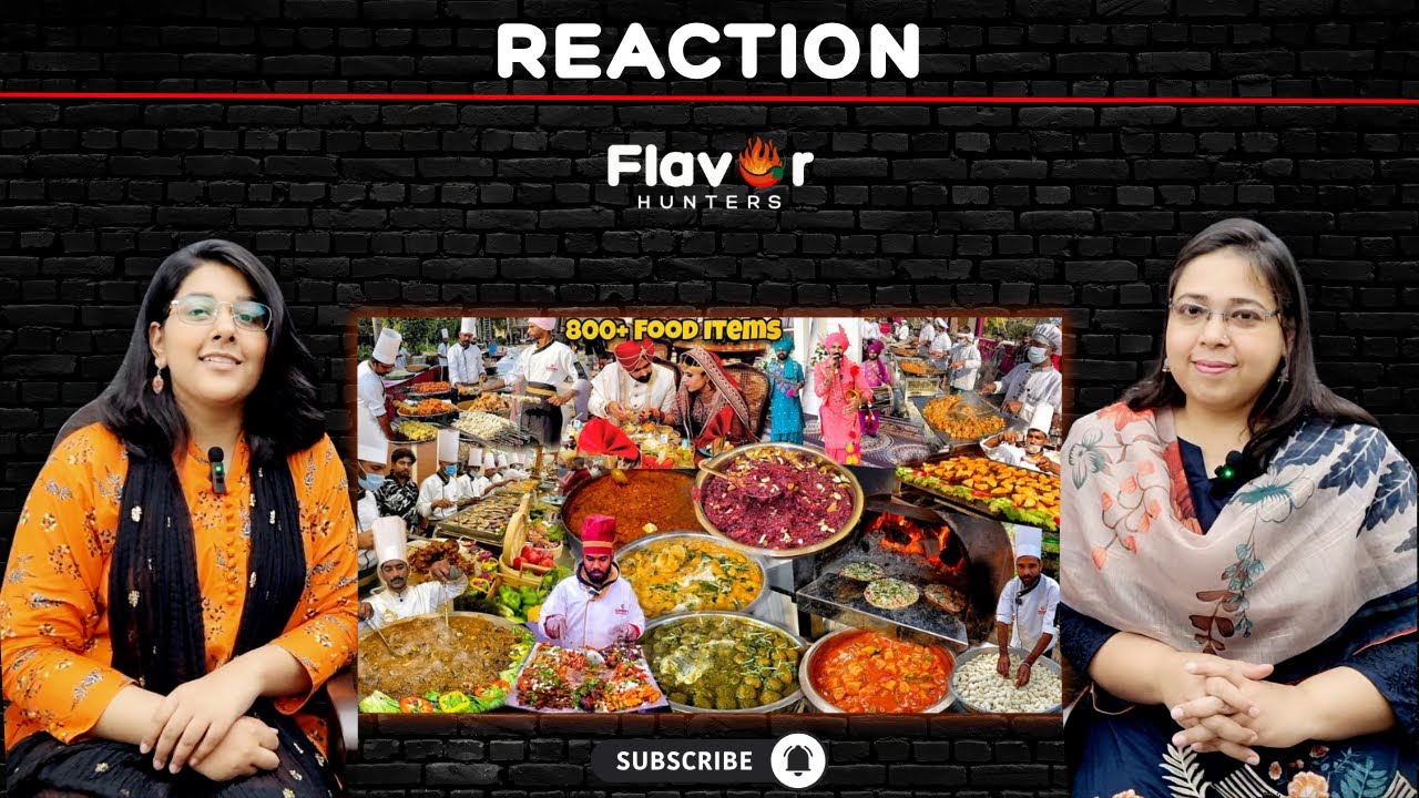 800+ Food Items 😱 | A LUXURY WEDDING in Indian Punjab | Reaction!