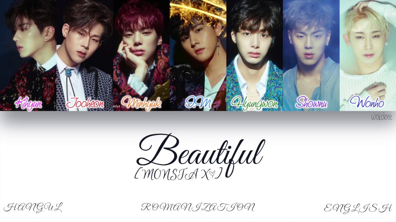 [HAN|ROM|ENG] MONSTA X (몬스타엑스) - Beautiful (아름다워) (Color Coded Lyrics)