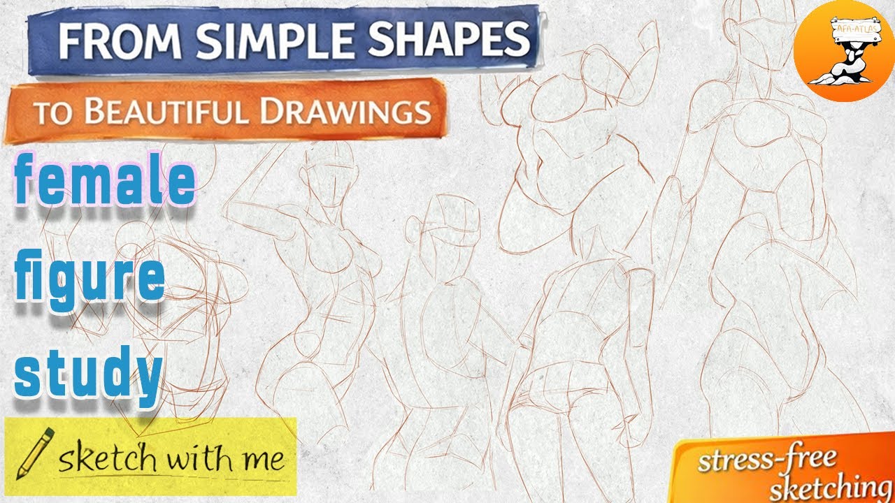 How I Study the Female Figure – Simple Shapes & Perspective for Beginners 👩✏️