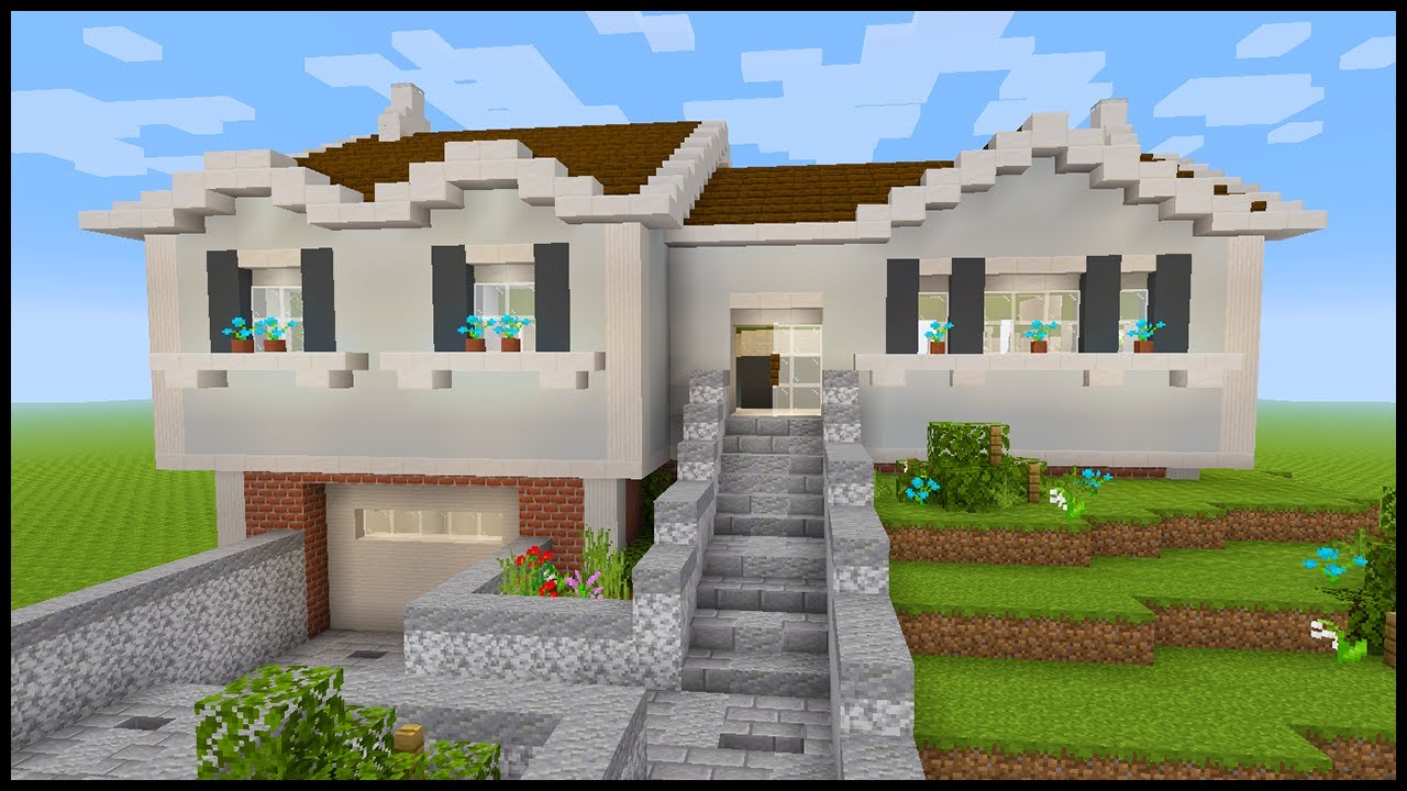 Minecraft: Обзор дома с многоуровневой планировкой