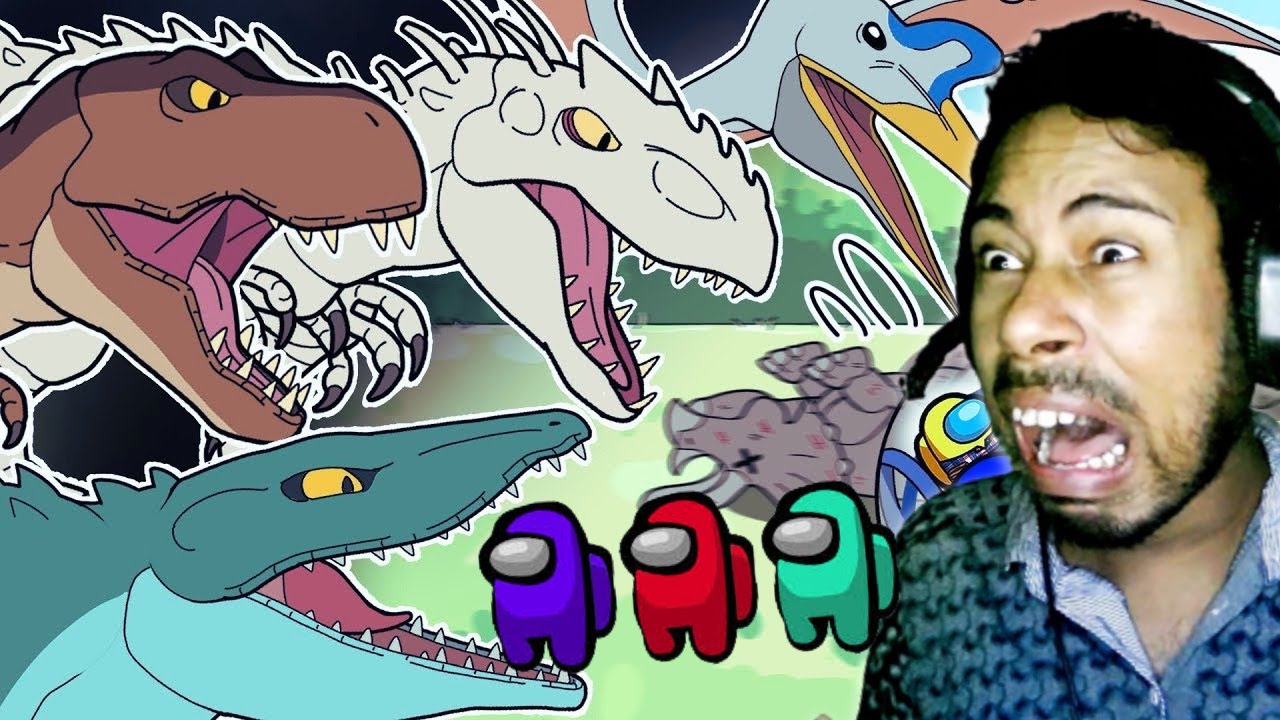 Mini Crewmate vs Dinosaur in JURASSIC WORLD! (Bangla Cartoon Animation) || Subroto Gaming 2.0