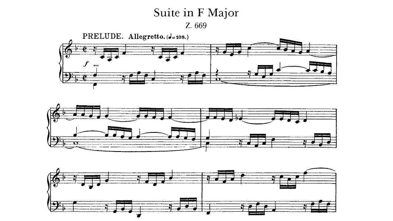 Purcell: Keyboard Suite No. 8 in F Major Z. 669 -- Robert Woolley, 1977 - Nonesuch HB-73033