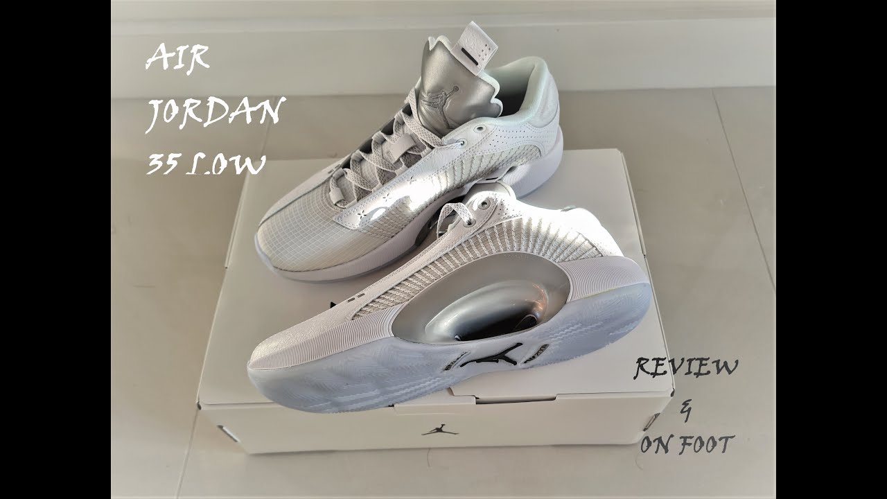 Watch before you buy! Air Jordan 35 Low White Close Up & On Feet.