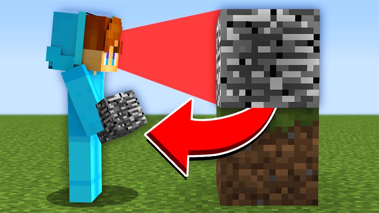 Minecraft Men Du Får ALLA BLOCK Du Kollar På!