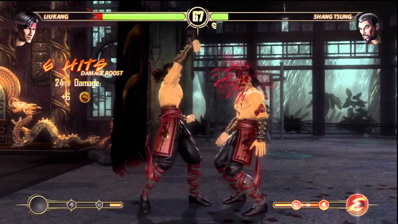 Mortal Kombat - Liu Kang fight with 18 hit combo and a surprise