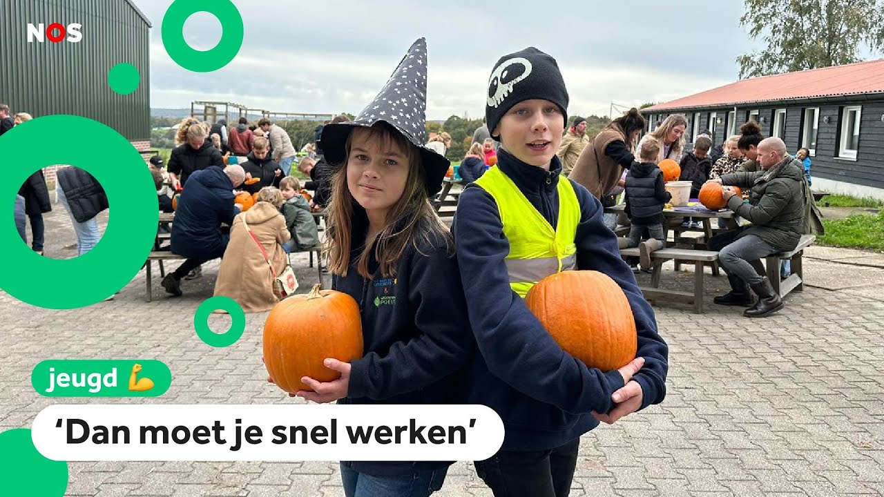 Ties en Floor verkopen deze dagen eng veel pompoenen
