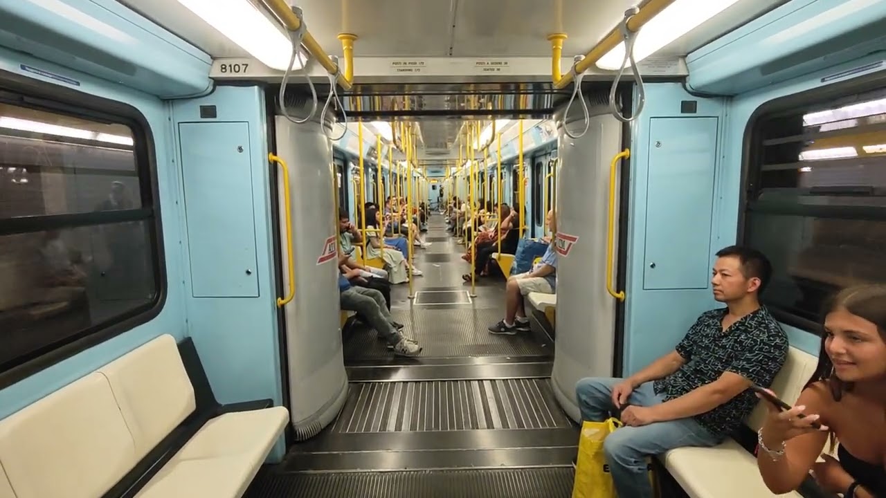 Metro Milano M3 da dergano a zara #atm#stazione#milano 