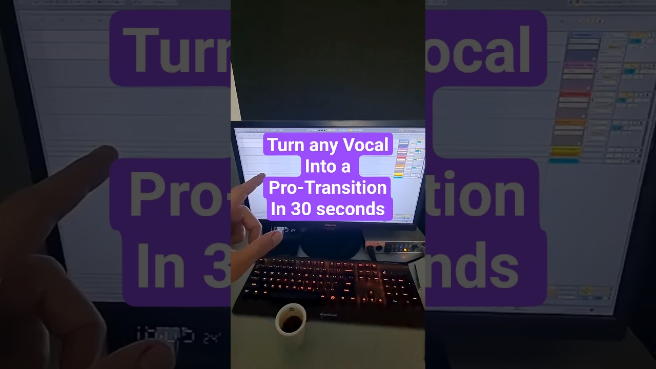 Turn any vocal into a professional transition in 30 seconds. #musicproducer