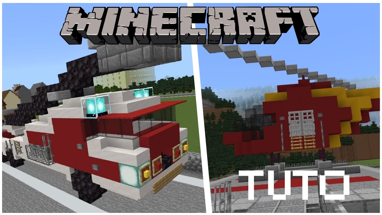 TUTO - Caserne de pompier (2/2) - Minecraft