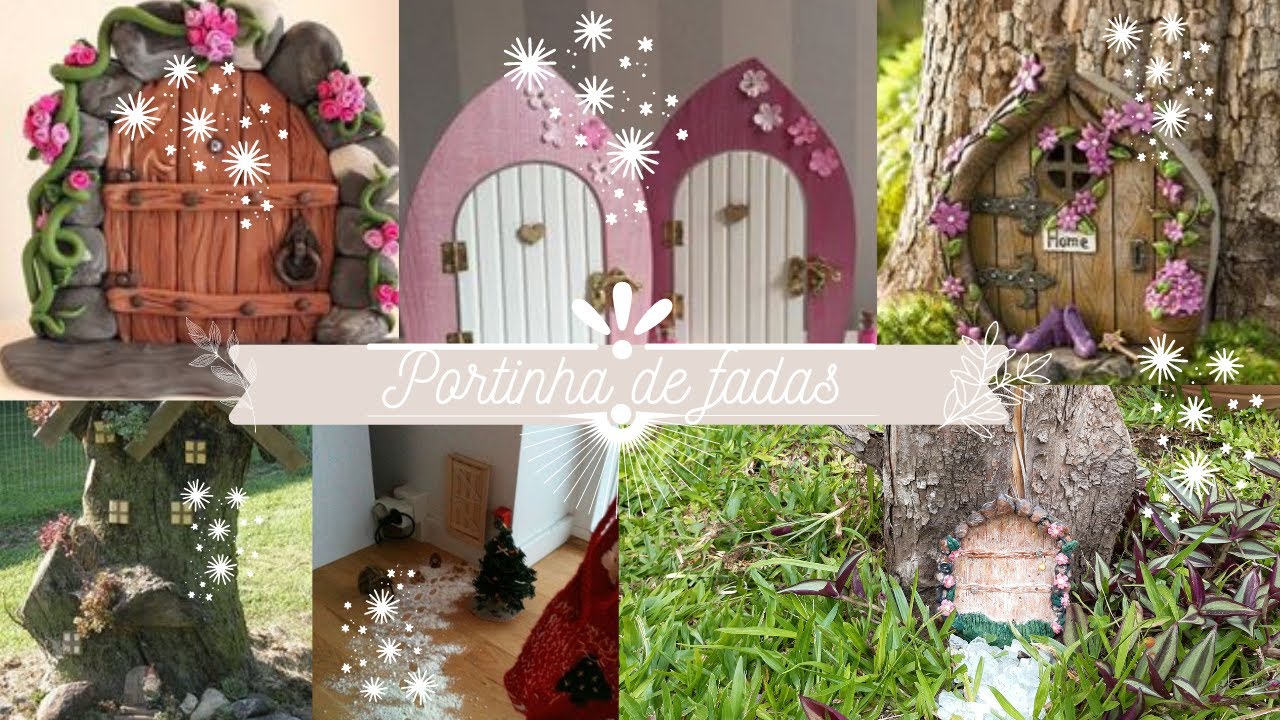 Fiz uma portinha de fada para o jardim - DIY fairy door