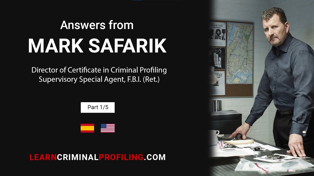 Certificate in Criminal Profiling | Q&A | Who is Mark Safarik?