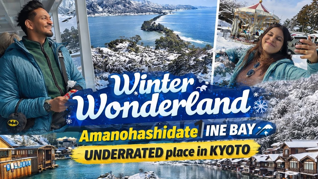 Winter Wonderland ❄️ Amanohashidate 🏔️INE BAY 🌊 UNDERRATED place in KYOTO 😱Tamil vlog #travel #vlog 