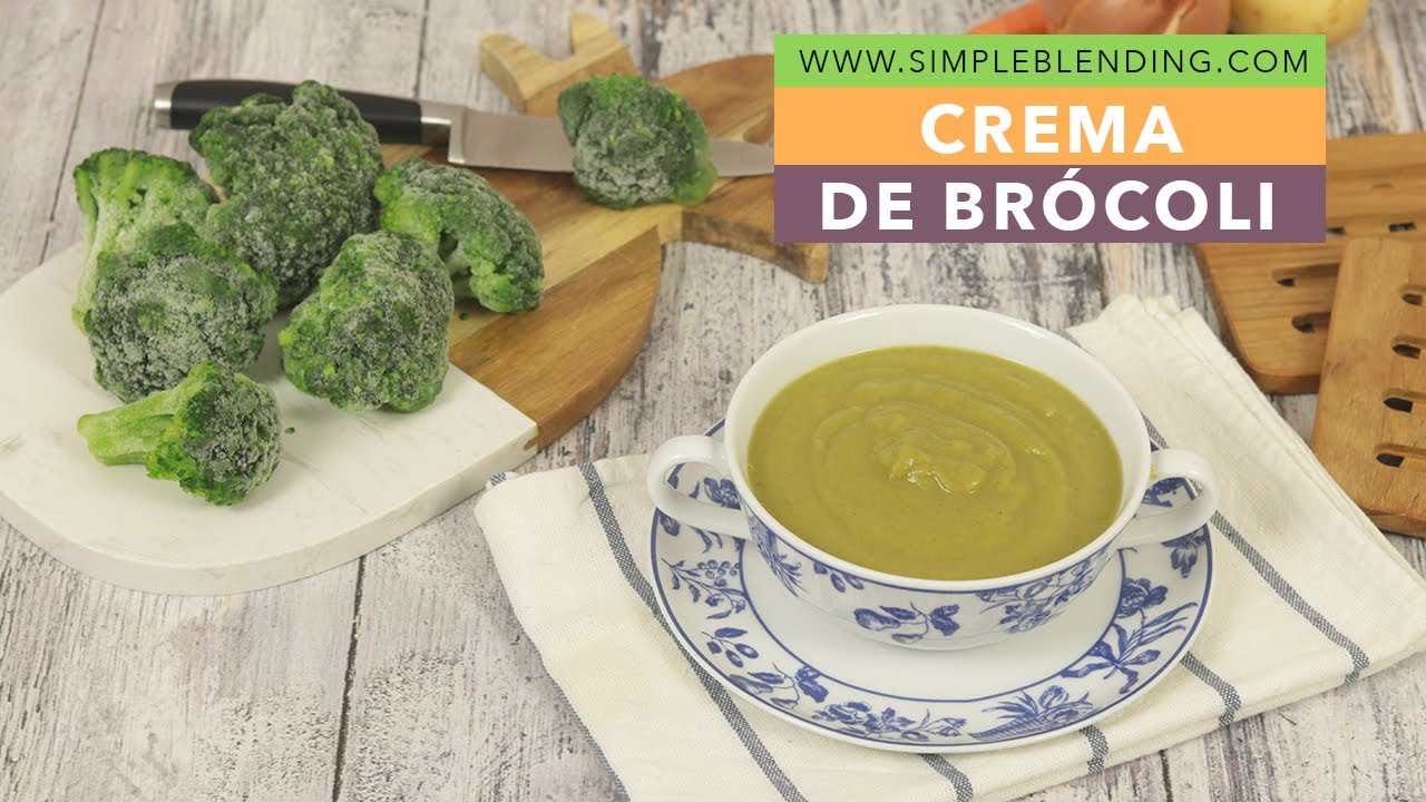 CREMA DE BRÓCOLI | El mejor puré de brécol | Receta con brócoli saludable.