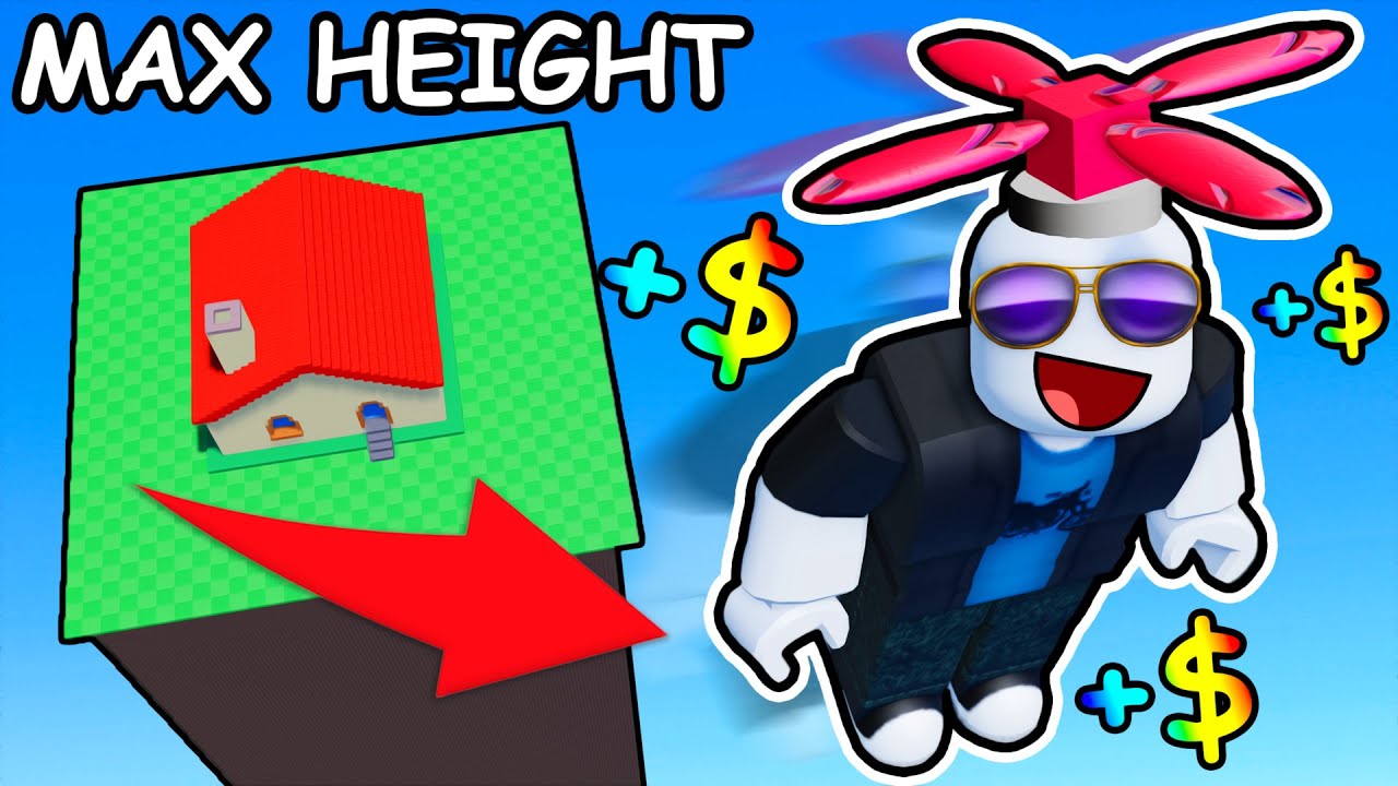 reaching MAX HEIGHT in Roblox be a helicopter...