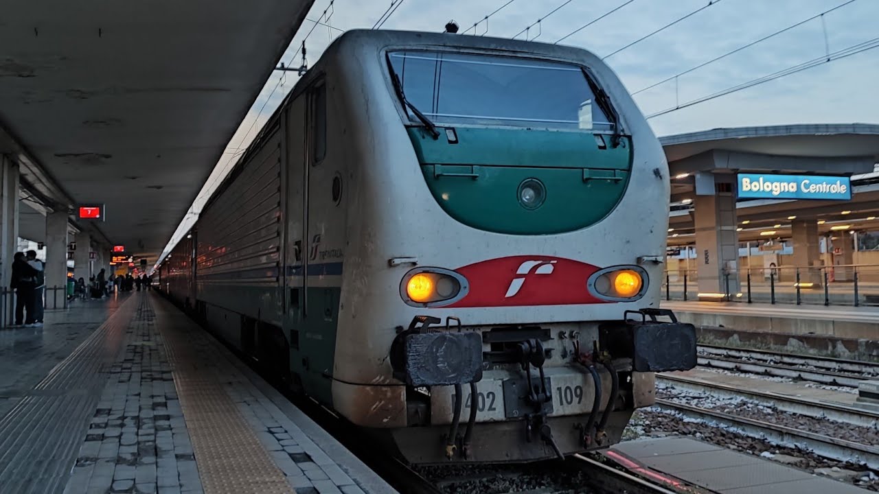 INTERCITY NOTTE🌙 795 Torino P.N. - Reggio Calabria C.le: Arrivo e partenza @BOLOGNA CENTRALE