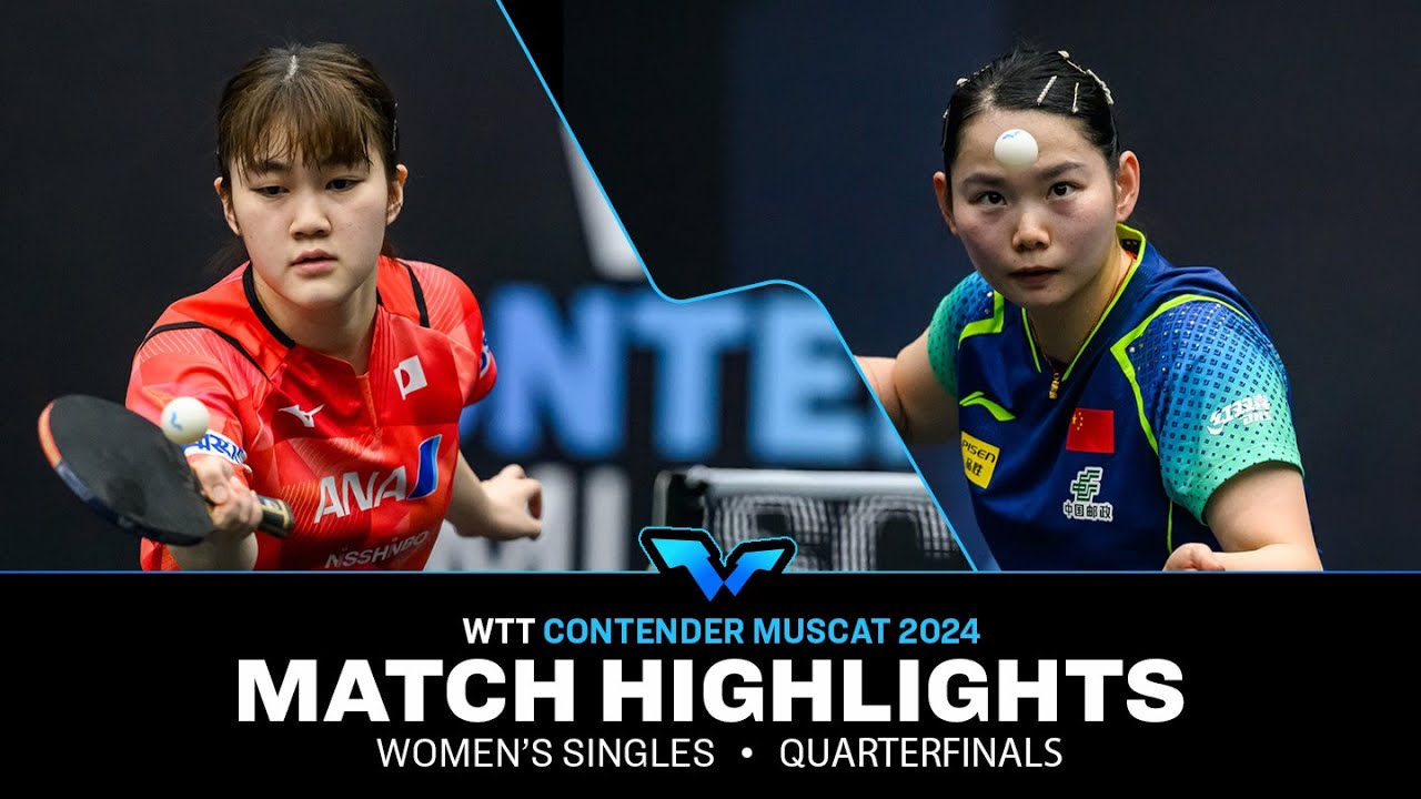 Satsuki Odo vs He Zhuojia | WS QF | WTT Contender Muscat 2024