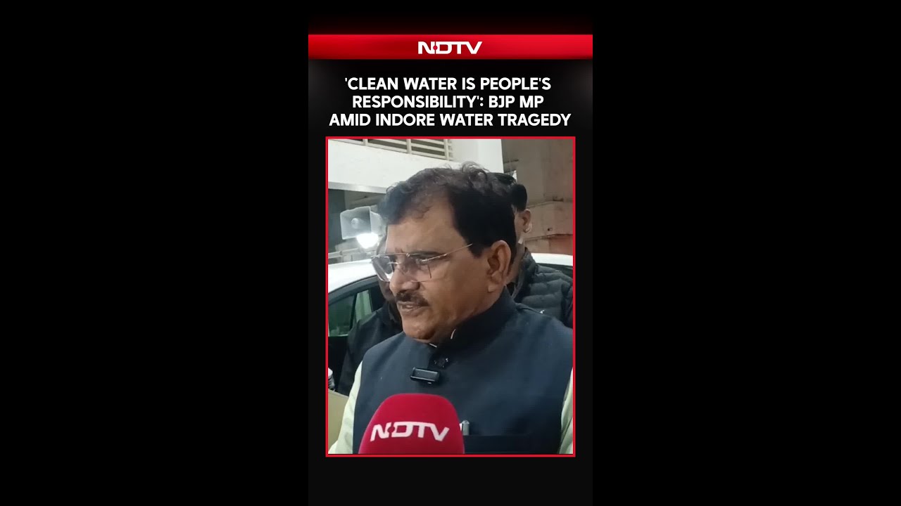 BJP MP Says Clean Water 'People's Responsibility' Amid Row Over Indore Deaths