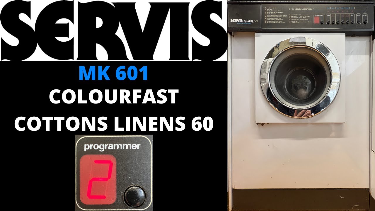 Servis Quartz MK601 Washing Machine - [2] Colourfast Cottons & Linens 60