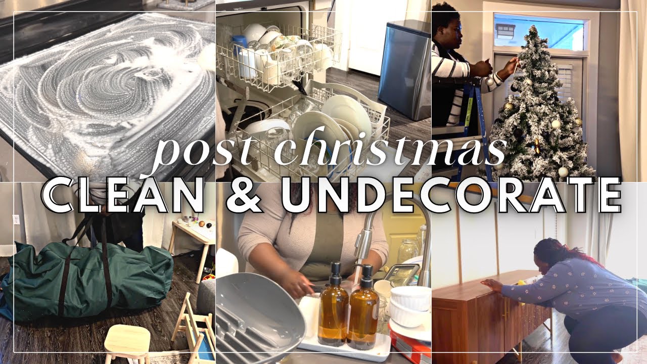 Post-Christmas Cleaning: Watch Me Undecorate and Refresh My Home with Cleaning and Laundry
