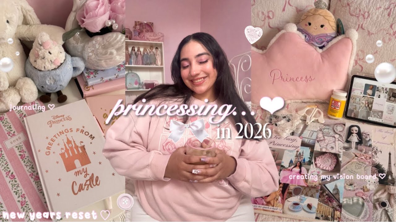 princessing into 2026 ♡ ₊˚ creating my vision board & romanticizing the new year!