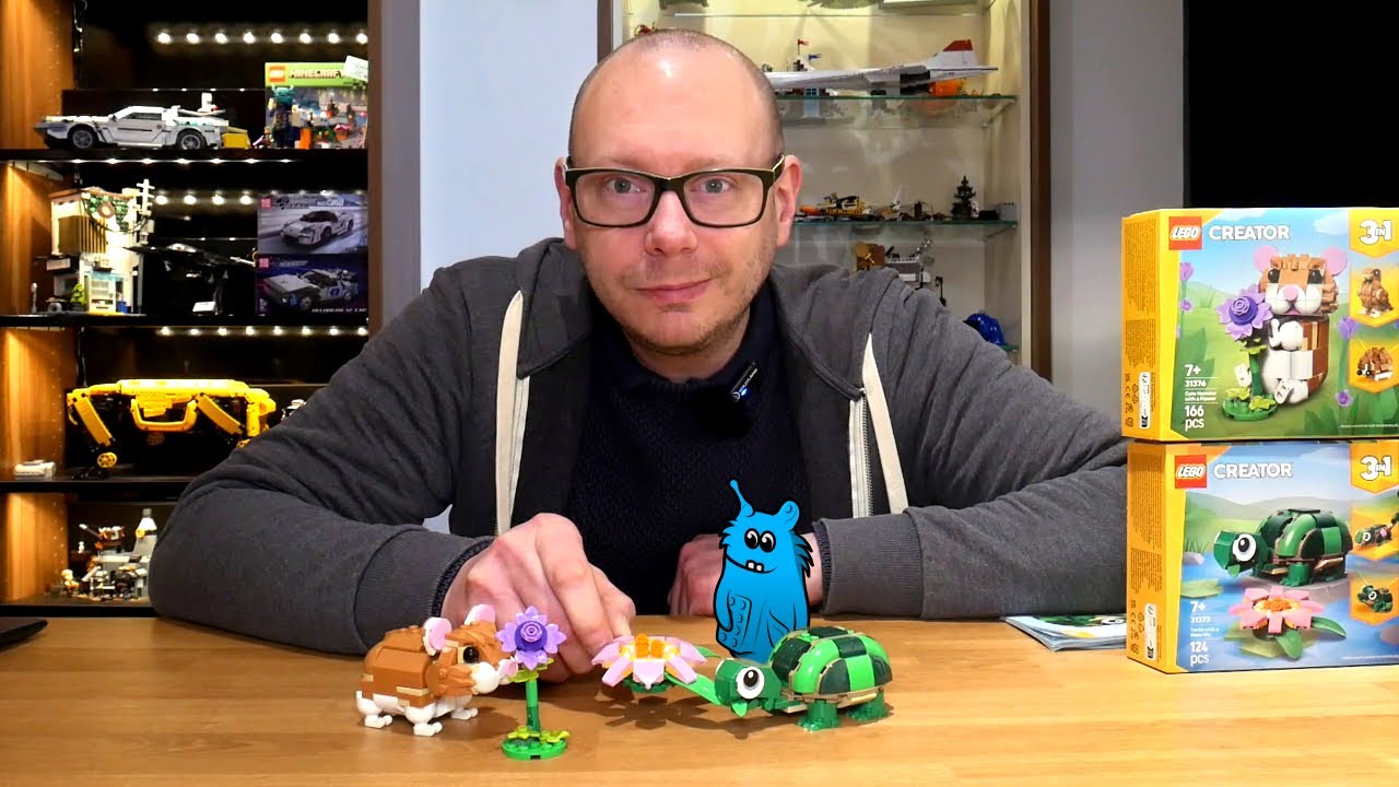 3in1 bekommt Zuwachs. Zwei knuffige Tierchen bei LEGO® 31376 Niedlicher Hamster & 31377 Schildkröte