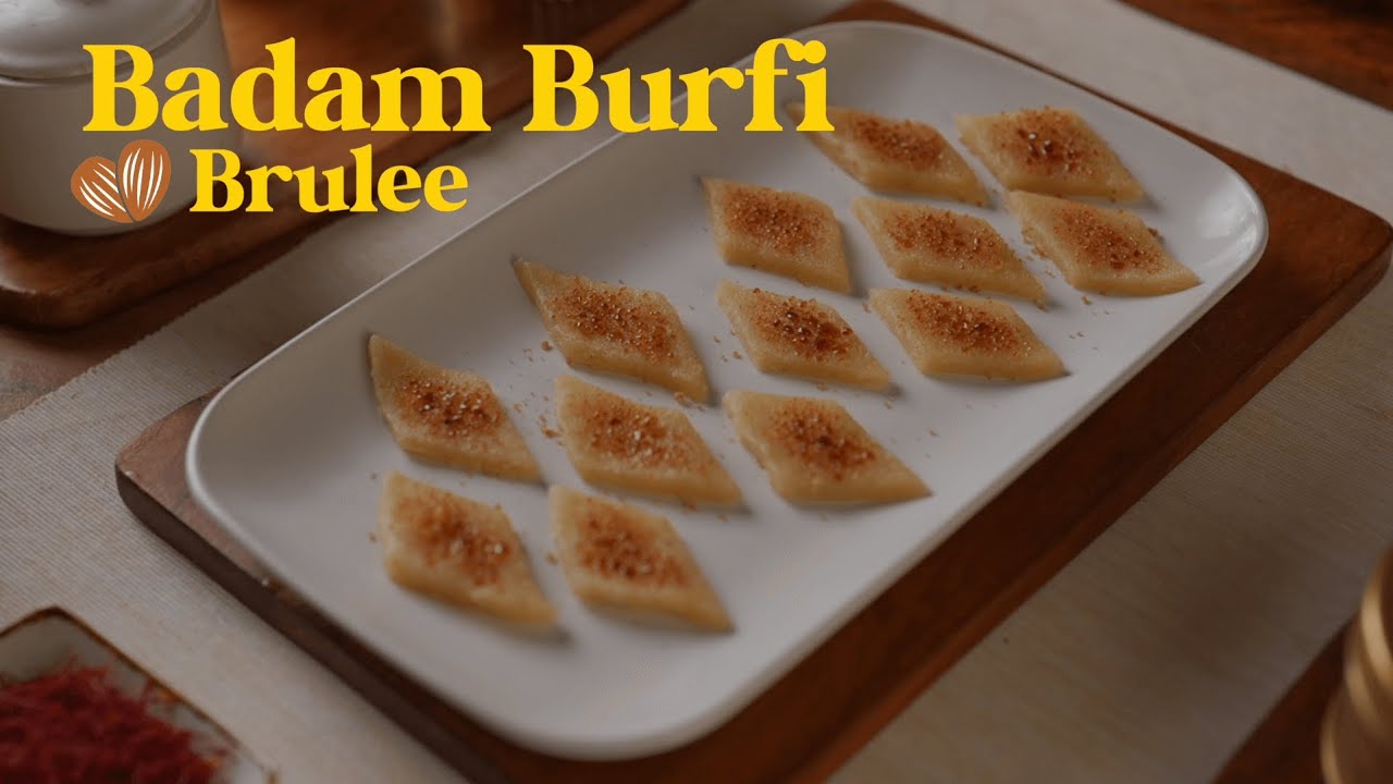 Badam Burfi Brulee