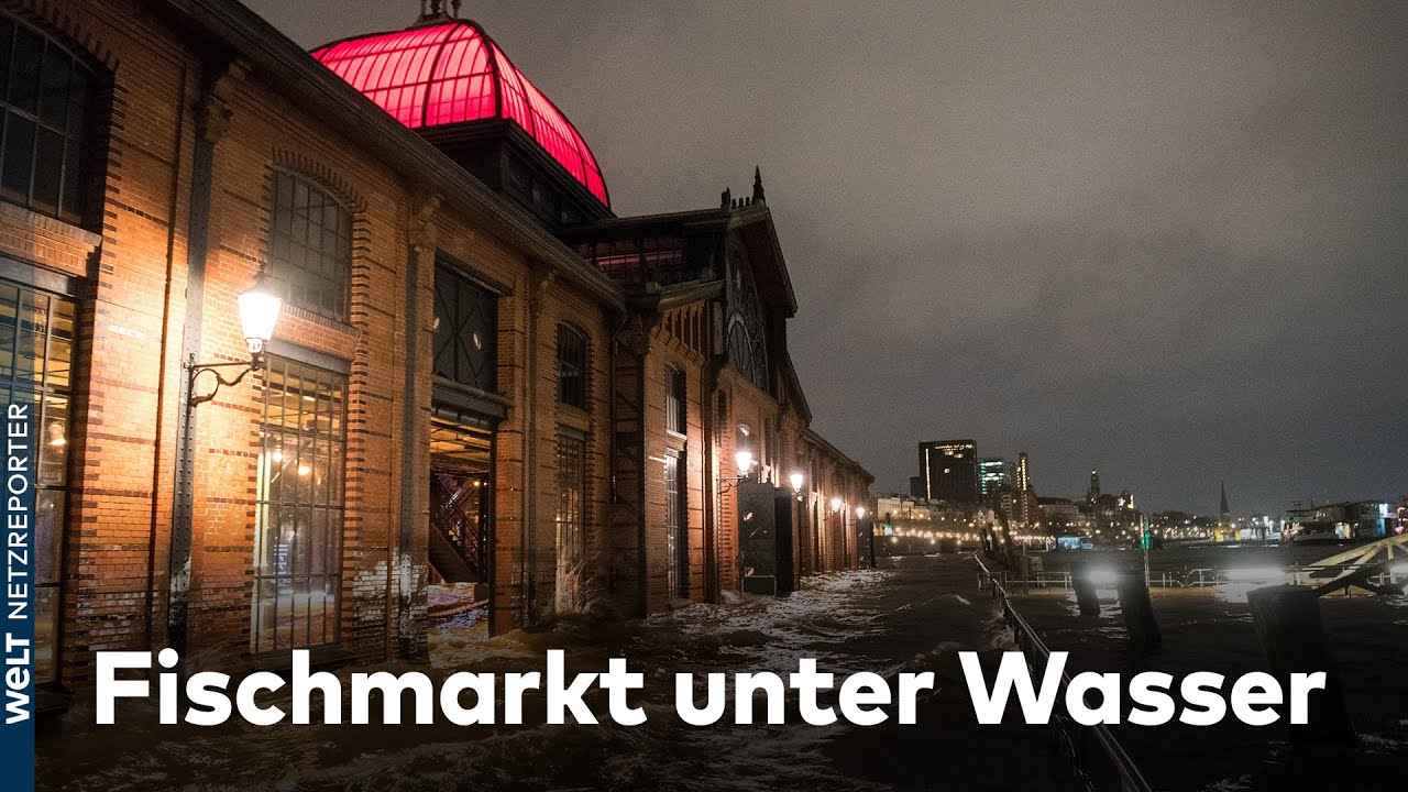 STURMFLUT IN HAMBURG: Heftiger Wintersturm 