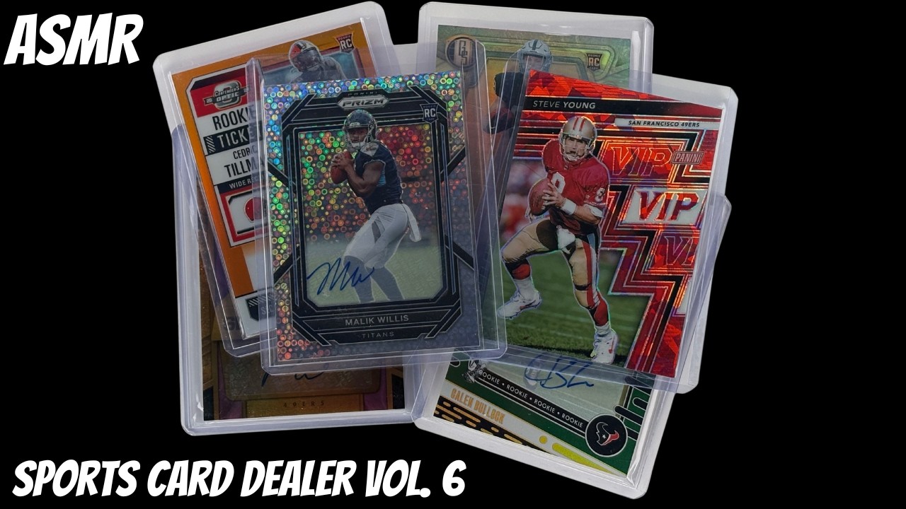 ASMR Sports Card Dealer Whispering About Cards and Players | Vol. 6