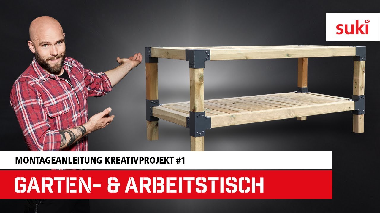 Garten- & Arbeitstisch | Montageanleitung | suki Steckverbinder