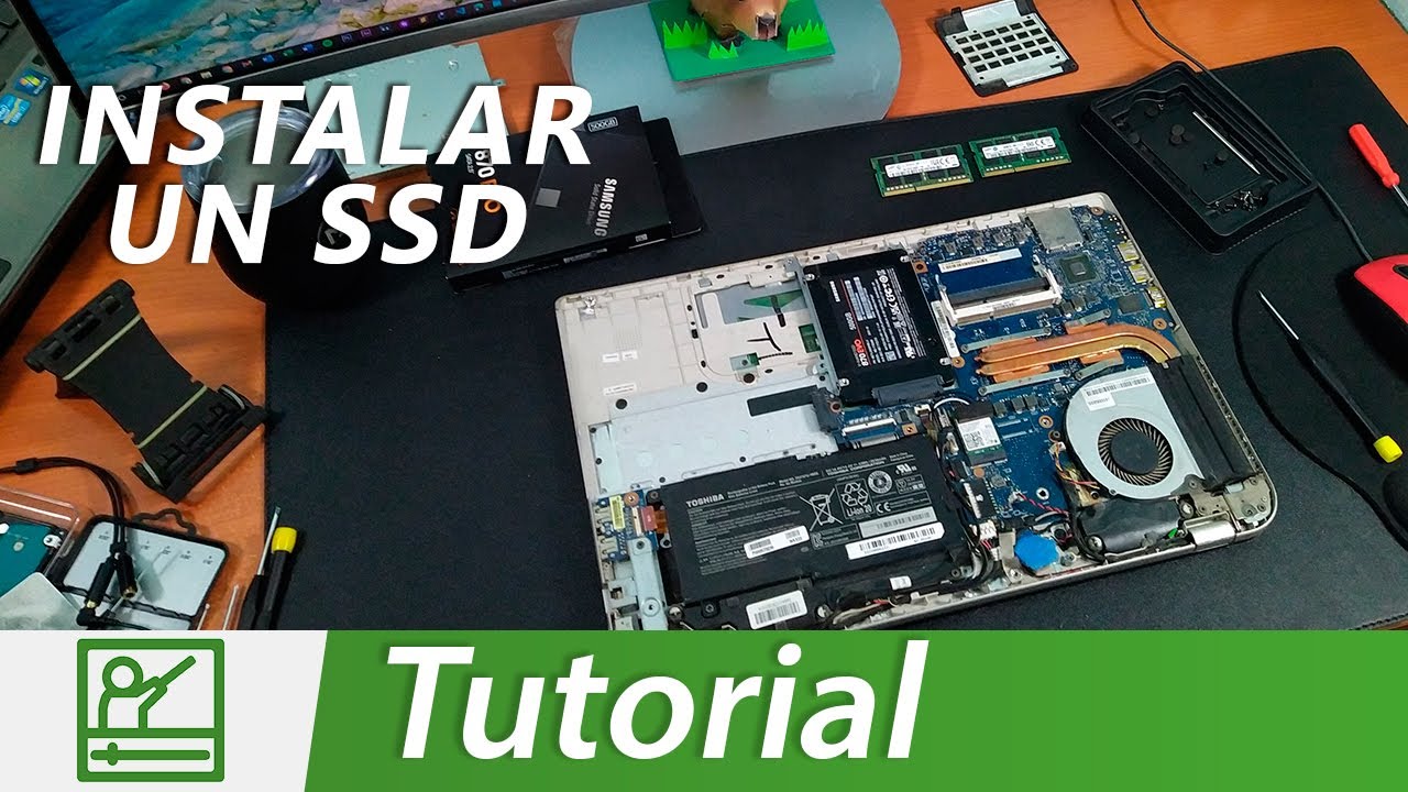Cómo instalar un SSD Samsung 870 EVO de 500GB en una laptop Toshiba P55T