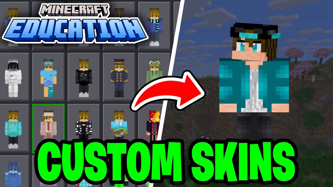 Как получить пользовательские скины в Minecraft Education Edition! — Обучающее видео
