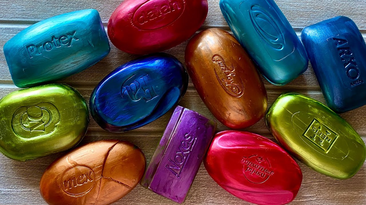 Cutting dry lacquered soap | ASMR  SOAP | Резка лакированного мыла | ASMR SOAP |